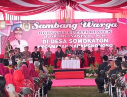 Sambang Warga,Dari Irigasi Hingga Kesenian di Desa Somokaton Jadi Perhatian Bupati
