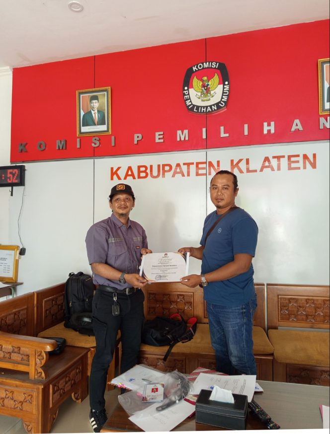 
 Yayasan Semar Rempah Nusantara Terima Sertifikat Akreditasi Pemantau Pemilihan dari KPUD Kabupaten Klaten