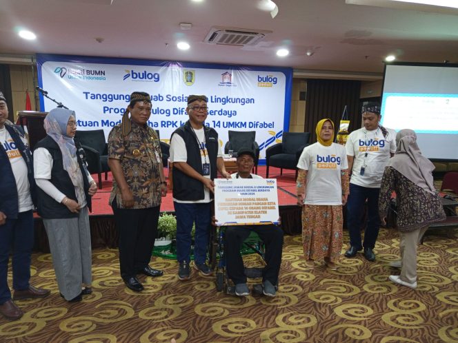 
 Bulog Peduli, Berikan Bantuan Modal Usaha Untuk Penyandang Disabilitas di Klaten