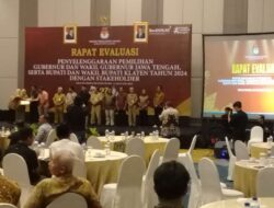 KPU Klaten Gelar Rapat Evaluasi Penyelenggaraan Pilgub Dan Pilbup 2024