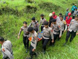 Polres Klaten Bersama Tim Gabungan Berhasil Evakuasi Mahasiswa UNY  Yang Jatuh Ke Jurang