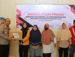 Sambut Ramadhan Polres Klaten Dan Mahasiswa Gelar Baksos