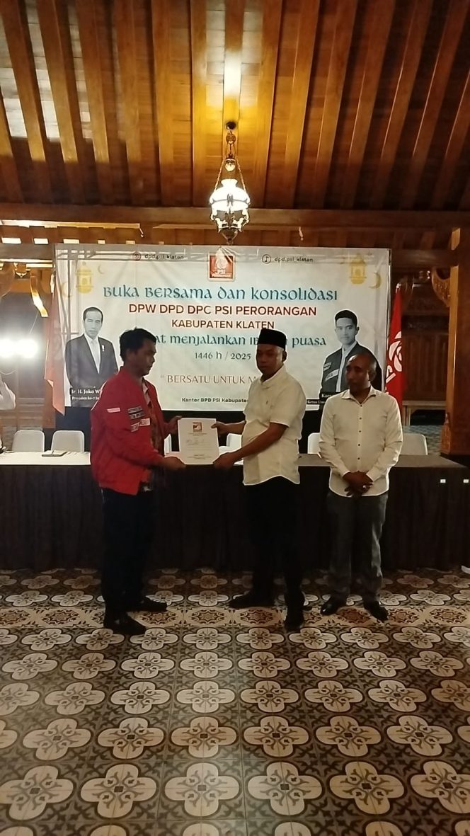 
 Ari Nugroho Resmi Jabat Ketua DPD PSI Klaten, Siap Gandeng Anak Muda  Aktif  Politik Serta Berkontribusi Dalam Sistem Demokrasi