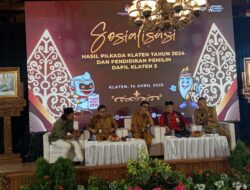 Sosialisasi Hasil Pilkada 2024 Kembali di Gelar,  Ini Harapan Ketua KPU Klaten