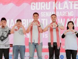 Bupati & Wakil Bupati Klaten Hadiri Senam Bersama Dan Orasi Ilmiah Guru se Kabupaten Klaten