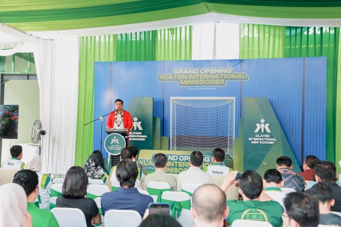 
 Bupati  Dan Wakil Bupati Kabupaten Klaten, Resmikan Klaten International Mini Soccer