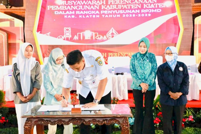 
 Musrenbang RPJMD Klaten 2025-2029, Bupati Hamenang Berharap Pemkab Klaten Sesuaikan Program Kerja