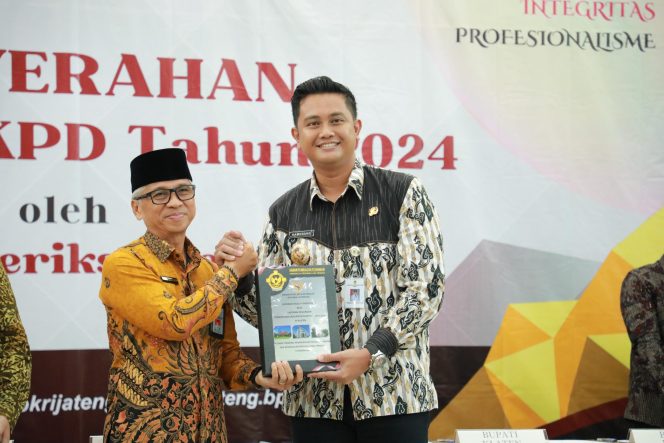 
 Wow Keren! Klaten Raih WTP Tujuh Kali Berturut-turut