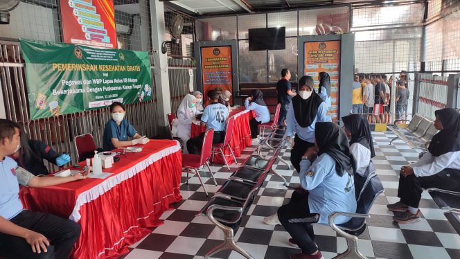 
 Lapas Klaten Dan Puskesmas Klaten Tengah Pastikan Pegawai Dan WBP Dalam Keadaan Sehat