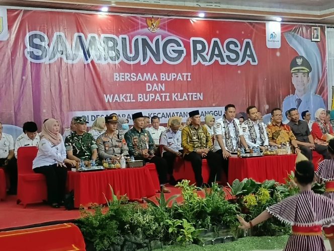 
 Sambung Rasa Bupati dan Wabup Klaten di Karang, Delanggu