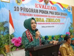 Kunjungan Ketua TP PKK KLATEN di Desa Jeblog :  Meskipun Nama Desanya Jeblog Tetapi Prestasinya Luar Biasa