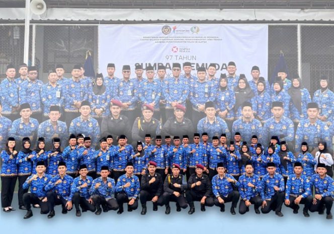 Kalapas Klaten Dan Warga Binaan Khidmat Ikuti Upacara Sumpah Pemuda: “Pemuda Bergerak, Indonesia Bersatu”