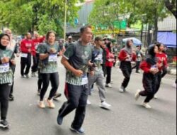 Kalapas Klaten Dan Jajaran Ikuti “Kodim Klaten Run” Rayakan HUT TNI ke-80