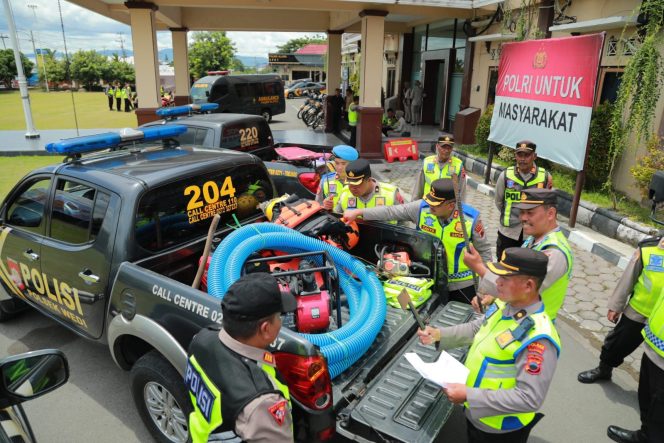
 Hadapi Musim Hujan :  Polres Klaten Siagakan Mobil Peralatan Bencana, Derek hingga Pompa Air 