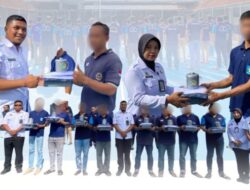 Lapas Klaten Gelar Apel Tamping Dan Distribusi Kaos Serta Alat Makan Bagi Warga Binaan