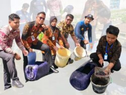 Dukung Ketahanan Pangan, Lapas Klaten Tebar 2000 Ekor Benih Lele