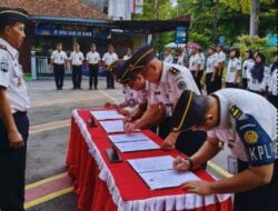 Lapas Klaten Gelar Apel Pagi Di Awal Tahun, Serta Penandatanganan Perjanjian Kinerja KEMENIMIPAS 2026