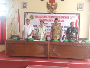 Sosialisasi Perda No : 1 Tahun 2023 Tentang Penyelenggaraan Perizinan Berusaha : Klaten Itu Syurga Wisata, Syurga Kuliner