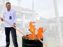 Perkuat Sinergitas, Kalapas Klaten Hadiri Pemusnahan Barang Bukti Di Kejari Klaten Bersama FORKOPIMDA