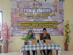 PUBLIC HEARING dr. Yudi B. Prabawa : Tanpa PERDA No 2 Tahun 2017, Klaten Tidak Akan Menang WTP Sampai 7 Kali