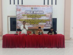 PUBLIC HEARING Joko Siswanto, RAPERDA Pembentukan Dana Cadangan Pemilihan Bupati Dan Wakil Bupati Klaten Tahun 2030 : 60 Milyar Harus Tersedia Saat Pelaksanaan Pilkada Serentak