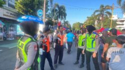 Patroli Keamanan  Polwan Polres Klaten Hadirkan Pendekatan Humanis di CFD, Pastikan Masyarakat Nyaman