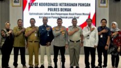 Rakor Ketahanan Pangan Di Demak, Polres Demak Soroti Optimalisasi Lahan Hingga Serapan Bulog