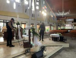 Pastikan Situasi Aman Dan Kondusif, Polres Klaten Sterilisasi gereja Jelang Peringatan Kenaikan Yesus Kritus