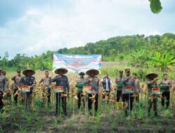 Polres Klaten Gelar Panen Raya Jagung Dan Bakti Sosial di Bayat : Dukung Swasembada Pangan Nasional