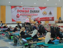 Peringati Hari Bhayangkara , Polres Klaten  Bersama ICK Gelar Donor Darah Massal